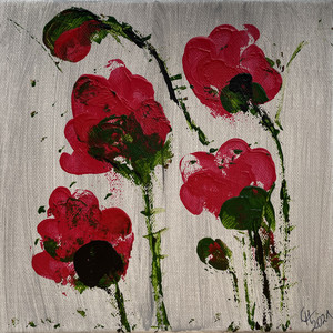 Roter Mohn 2 (20x20)