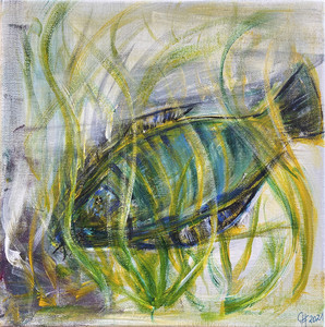 grüner Fisch (30x30)